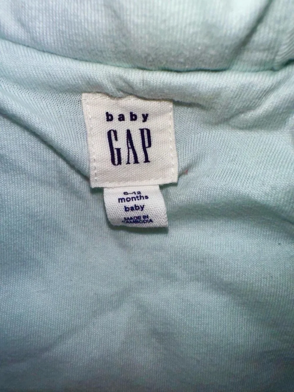 GAP Light Blue Star Fleece Hooded Sleep Suit
